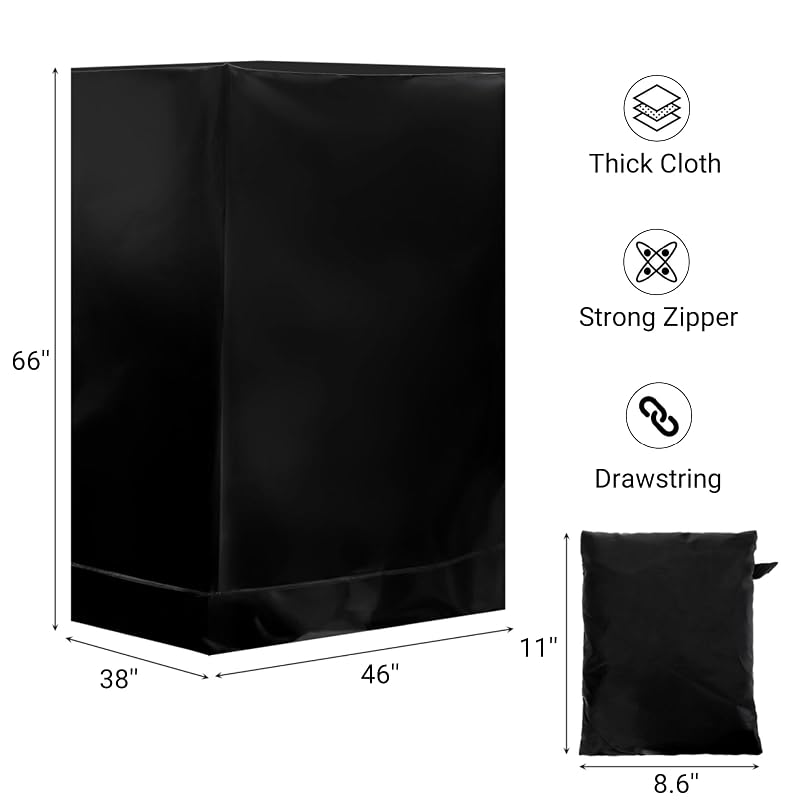 Folding Treadmill Cover Waterproof Dust-Proof 46"L x 38"W x 66"H with Storage Bag