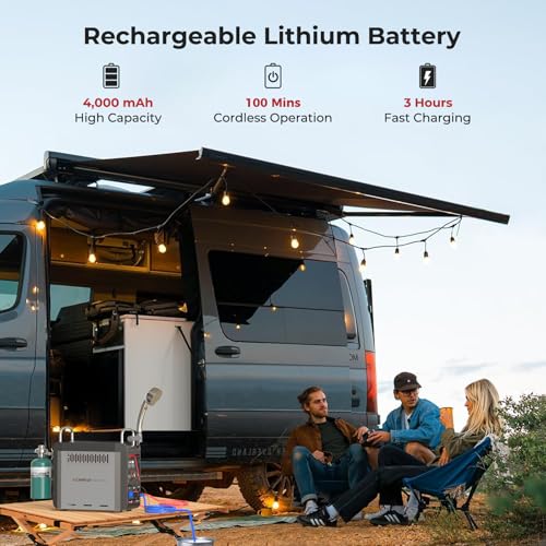CAMPLUX Nano 3 Pro Portable Battery-Powered Water Heater & Shower - Camping & Outdoors
