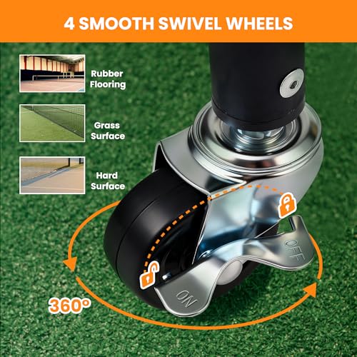 ShelfElites Plus Portable Tennis Ball Hopper with Handle - Ball Collector & Storage for Court & Practice