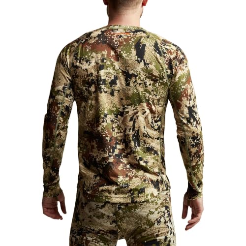 XX-Large Sitka Core Lightweight Crew Long Sleeve Hunting Base Layer Men Optifade Subalpine