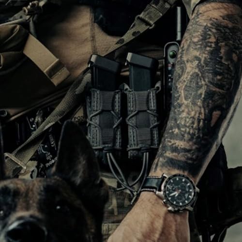 High Speed Gear Triple Pistol Taco MOLLE Mag Pouch Black - Tactical Magazine Holder
