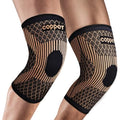 Skiennix Knee Brace - Copper Compression Sleeve for Pain Relief | Men & Women | Large Size