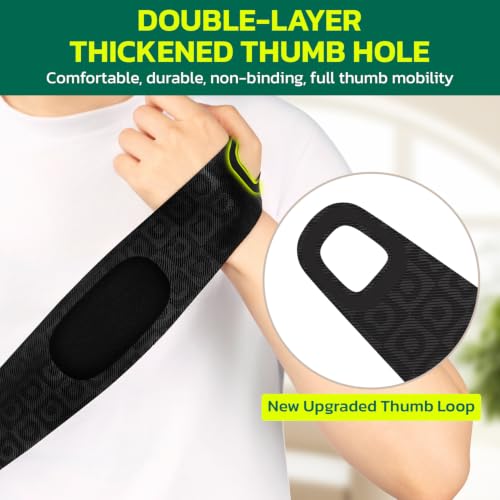 Support Wrist Brace for Carpal Tunnel Tendonitis Pain Relief Black - Reinforced