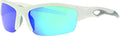 Rawlings Youth Baseball Sunglasses - Shiny White, 64mm | Perfect for Swing and Hit Performance
