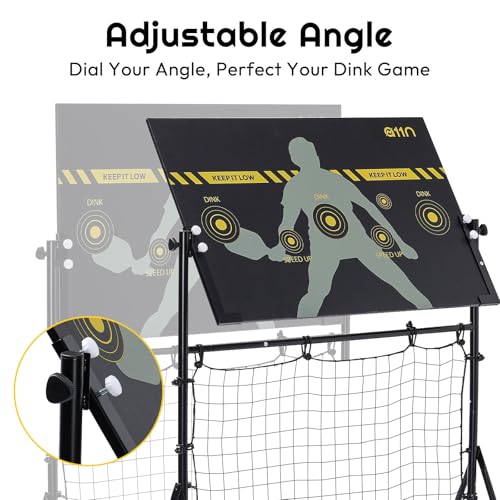 Pickleball Practice Rebounder with Adjustable Angles - Dink Board for Training