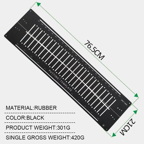MELE LINKS Golf Indoor Putting Green Mat with Alignment Training Aid Arc for Right/Left-Hand Golfer Golf Accessories Putter Tool 30 x 8.27 Inch Putter Training Aid Hitting Practice Mat