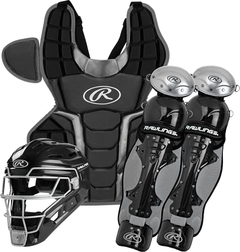 Rawlings Renegade Series Adult Catcher's Gear Set Black/Silver, Ages 15+