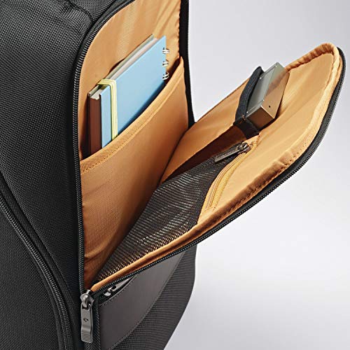 Samsonite Kombi Business Backpack Black/Brown 16.25 x 10.5 x 5-Inch Durable Laptop Bag