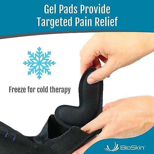 Ankle Support Brace for Sprained & Swollen Feet - Medium Large Compression Wrap - BioSkin AFTR