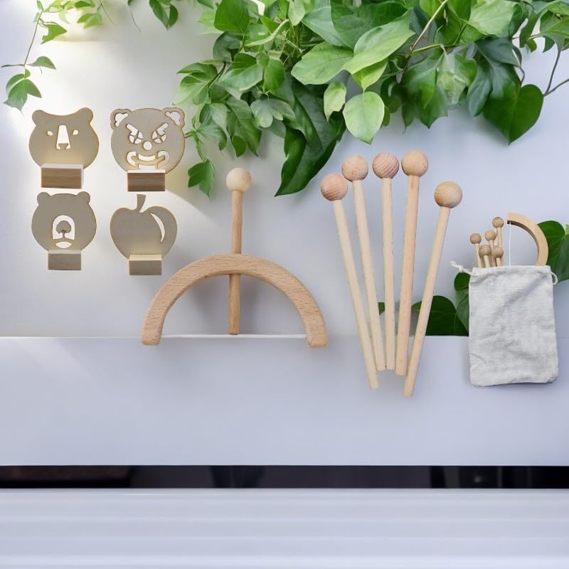 Wooden Kids Bow and Arrow Set by [Brand Name] - Safe Indoor/Outdoor Archery Toy for Ages 3+ | Includes 5 Arrows, 4 Targets, Cotton Quiver