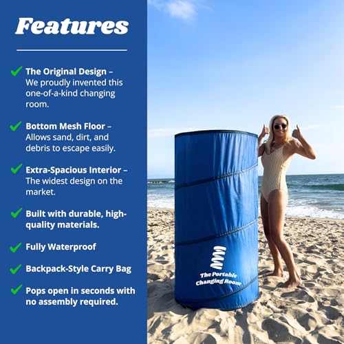 Portable Changing Room Pop Up Privacy Tent - Blue, Lightweight & Easy Setup