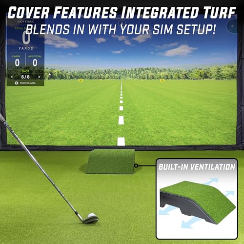 Golf Simulator Projector Cover with Turf Floor Mount for LED Projectors