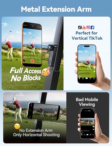 Joyroom Double-Fold Magnetic Golf Cart Phone Holder - Bare Titanium Variation