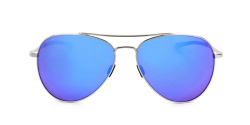 UA Unisex UA Instinct Sunglasses, Matte Palladium Frame w/ Blue Mirror Lenses
