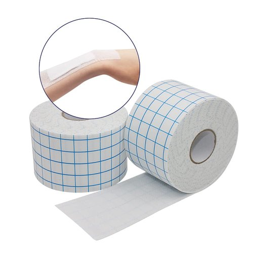 COMOmed Non-Woven Cover Roll Stretch Tape - 2" x10.94Yd First Aid Tape - Dressing Retention Tape - Breathable Cohesive Wrap Bandage Roll Film (2 Rolls)
