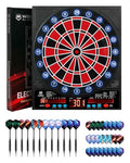 WIN.MAX Electronic Dart Board for Adults - Soft Tip, Automatic Scoring, Black-Red Light Variation