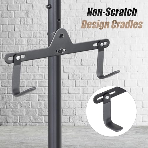 2 Bike Bicycle Floor Storage Stand - Vertical Garage or Apartment Rack