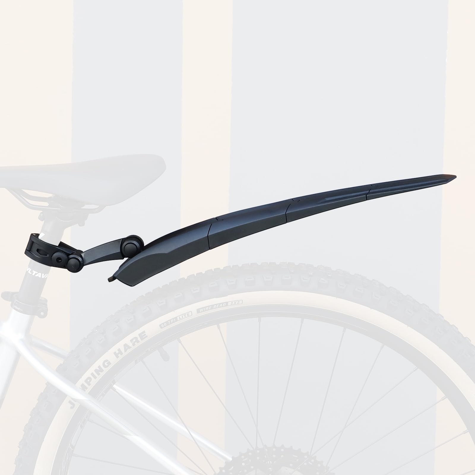 WEEROCK Rear Bike Fender Adjustable Bicycle Mudguard for 24 26 28 Inch Bicycle, Mountain Bike,MTB, 700C Road Bike