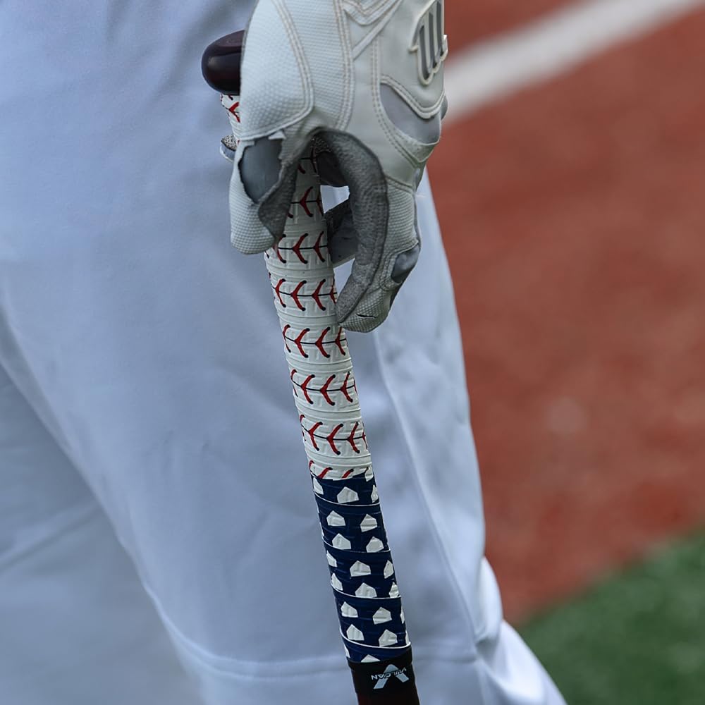 Vulcan Bat Grip - 0.50mm, 1.00mm, 1.75mm | Enhance Your Baseball/Softball Game | Multiple Colors Available