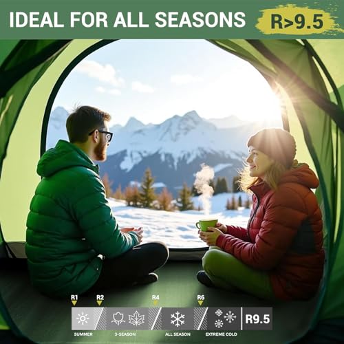 Elegear Self-Inflating Foam Sleeping Pad with Electric Pump - Army Green, Full