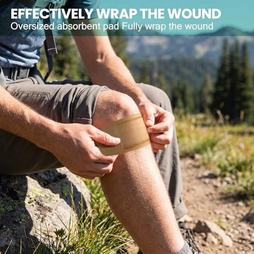 60 Pack Extra Large Adhesive Bandages 5 x 2 Inches - Soft, Breathable First Aid