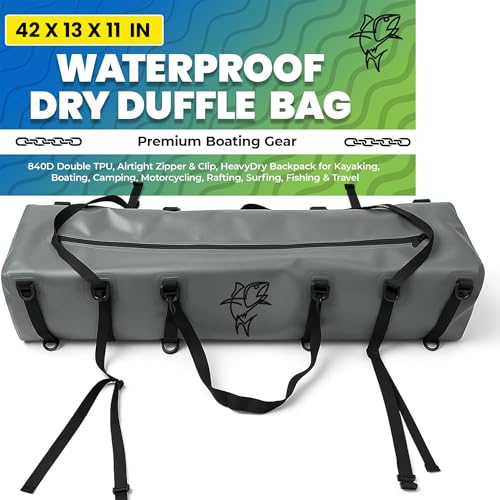 Extra Large Waterproof Duffel Bag - Heavy Duty Marine & Travel Gear - 42" Variation