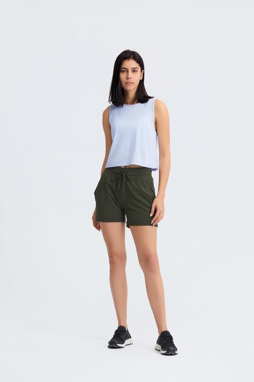 Altiland High Neck Workout Crop Tops - Open Back Athletic Gym Shirts for Women | Perfect for Running