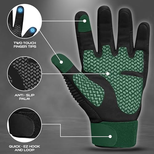 Small Black Motorcycle Gloves for Men & Women Touchscreen Racing & Off-Road Gear