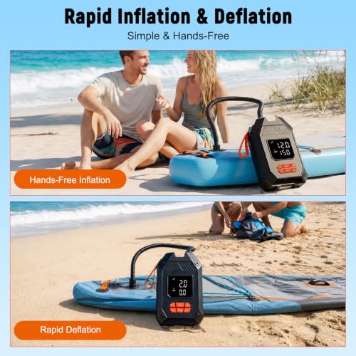 Portable Electric Pump for Paddle Boards & Water Inflatables 45 PSI