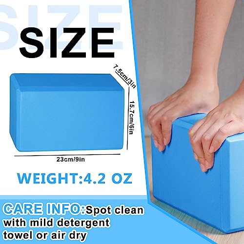 Honoson 20 Pack Yoga Blocks 9 x 6 x 3 Inch High-Density Foam Support