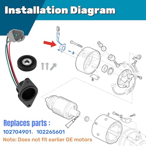 Golf Cart Speed Sensor High Speed Magnet Compatible with Club Car IQ DS