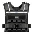 ONETWOFIT Black Adjustable Weighted Vest 2-36 lbs for Men & Women Fitness