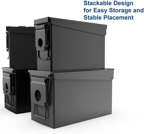 HARDROCK Metal Ammo Can - Durable Storage Box for Ammo | Heavy-Duty Design