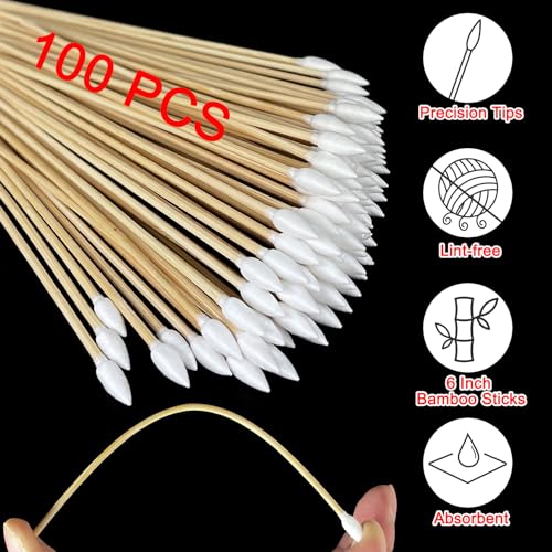Gun Cleaning Supplies Kit - 900 Patches + 200 Cotton Swabs for Firearms - Variation: 900 Patches + 100 Pointed + 100 Round