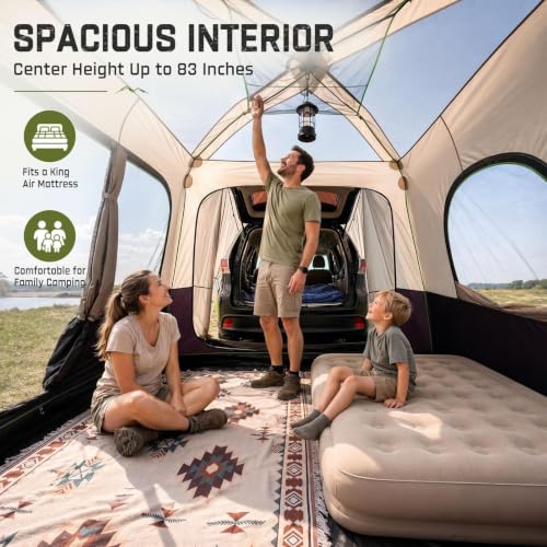 6-Person SUV Car Tent with Rainfly | Instant Setup Camping Shelter