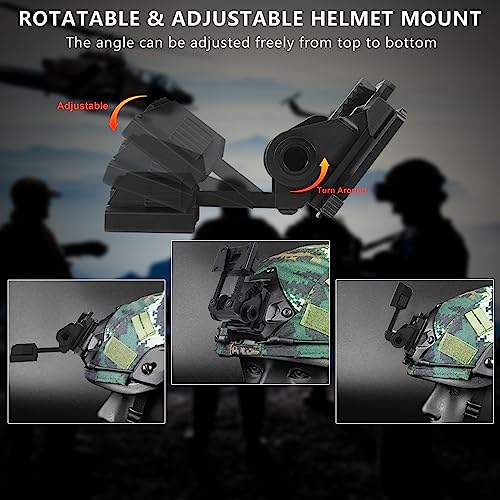 Night Vision Goggles Metal Helmet Mount - PVS14/15/18, Black