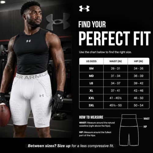 Under Armour Gameday 5-Pad Football Girdle for Men - White / Medium