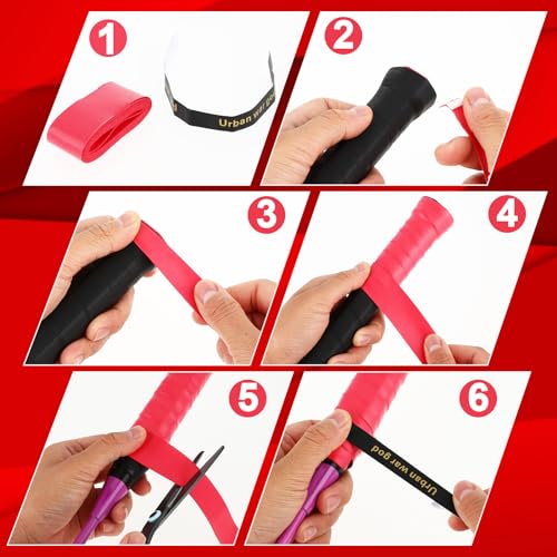 8 Pack Tennis Racket Grip Tape Anti-Slip Overgrip for Tennis & Badminton