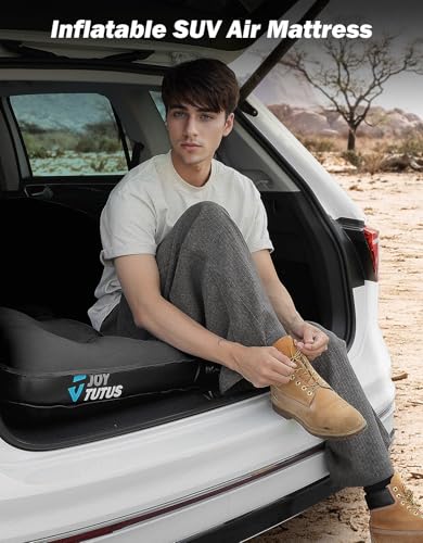Black SUV Air Mattress Camping Bed for Cars & Trucks - Double Support