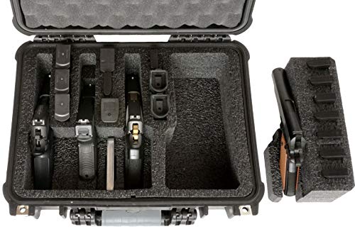 Case Club Waterproof 4-Pistol & 16-Mag Security Case - Standard Version with Silica Gel