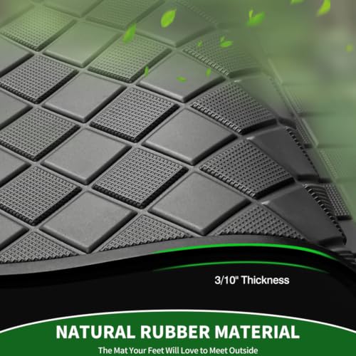 Cartalia Black Trim Golf Cart Floor Mat for Yamaha G8-G23 1990-2007, Full Coverage