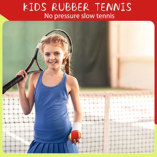 Kids Tennis Balls Set 24 Pack - Red & Yellow Low Compression Practice Balls