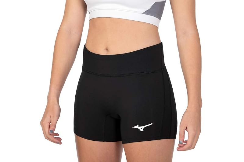 Mizuno Women's Elevated 4-Inch Inseam Volleyball Short - Black, Medium