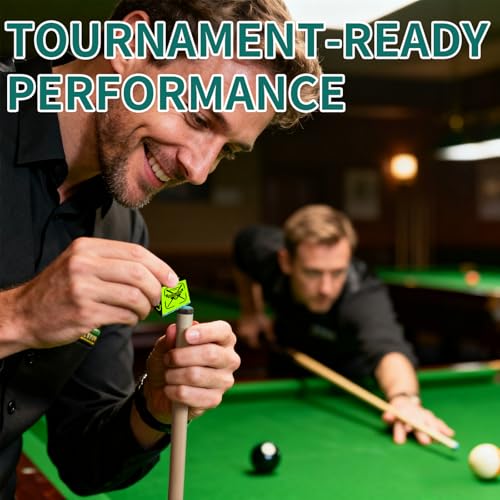 Teal 36 Pack Nano Pool Cue Chalk for Professional Billiard Control