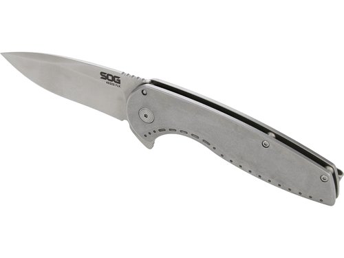 SOG Aegis FLK 2.0 / 3.5" Drop Point Blade/Blister Pack/Stonewash