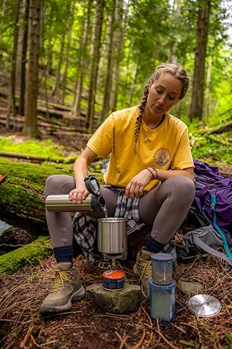 GSI Outdoors Glacier Stainless Camping Cookset with Pot, Frypan, Cups & Bowls