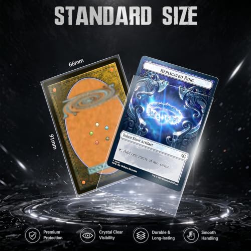 600 Clear Card Sleeves 66x91mm Premium Plastic Protectors for Trading Cards - Variation: 600 Clear / 66x91mm