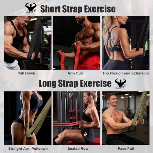 Heavy Duty Tricep Rope Cable Attachment for Pushdowns - Black