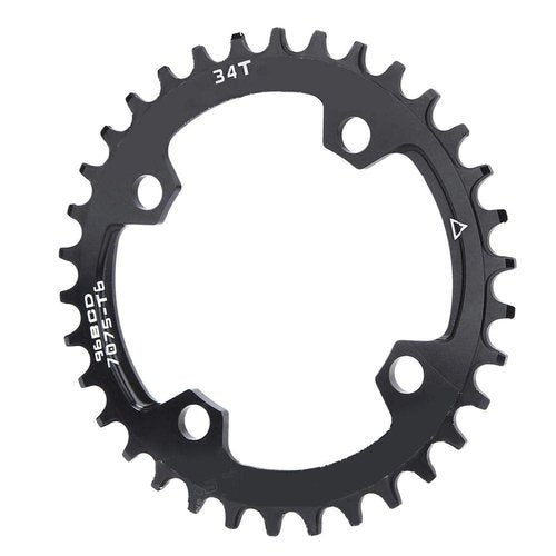 Chainring, Narrow Wide Round Chainring 96BCD for Mountain Bike Repair (34T), Compatible with