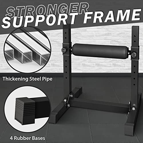 GMWD Bulgarian Split Squat Stand - Black One Leg Squat Roller for Lower Body Training
